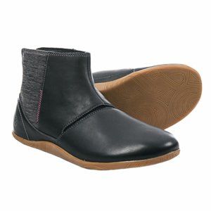 Ahnu Leela Leather Black Ankle Boots Sz 10​